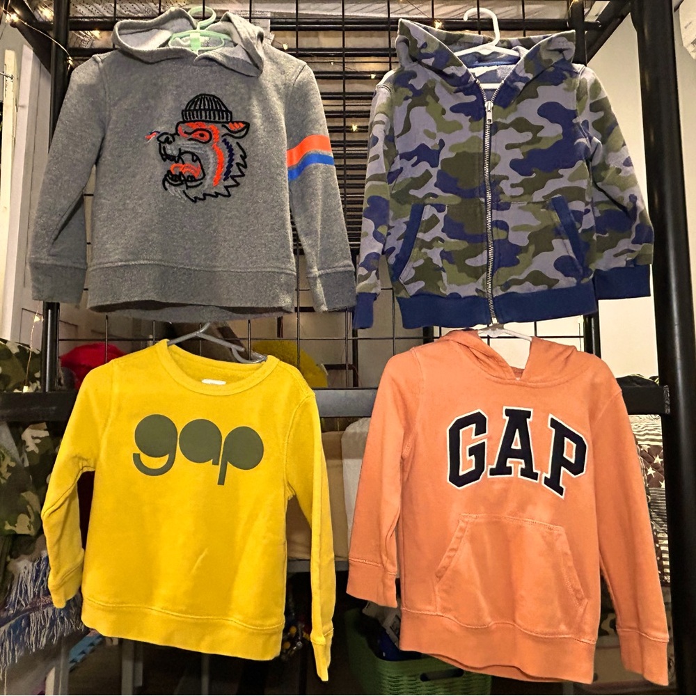 4T Back to School Hooded Sweatshirt Bundle EUC